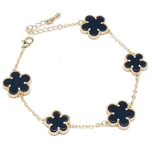 BRASS FLOWER BRACELET / BR 101