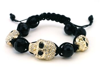 SKULL DISCO BALL BRACELET 12 G