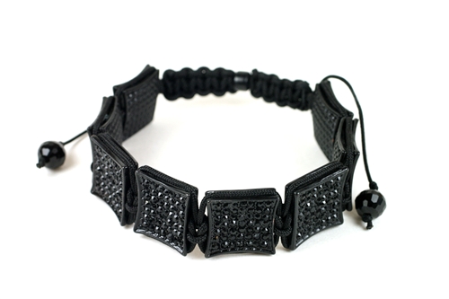 SQUARE DISCOBALL BRACELET / SMB 22  BK